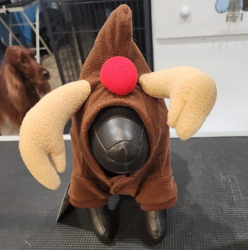 Santa's Reindeer Dog Costume Sweater